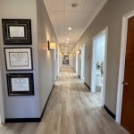 Hallway leading to treatment rooms