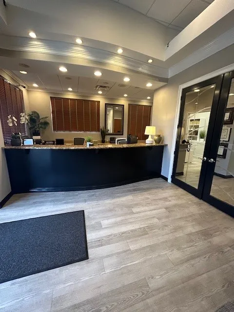 View of front desk upon entering